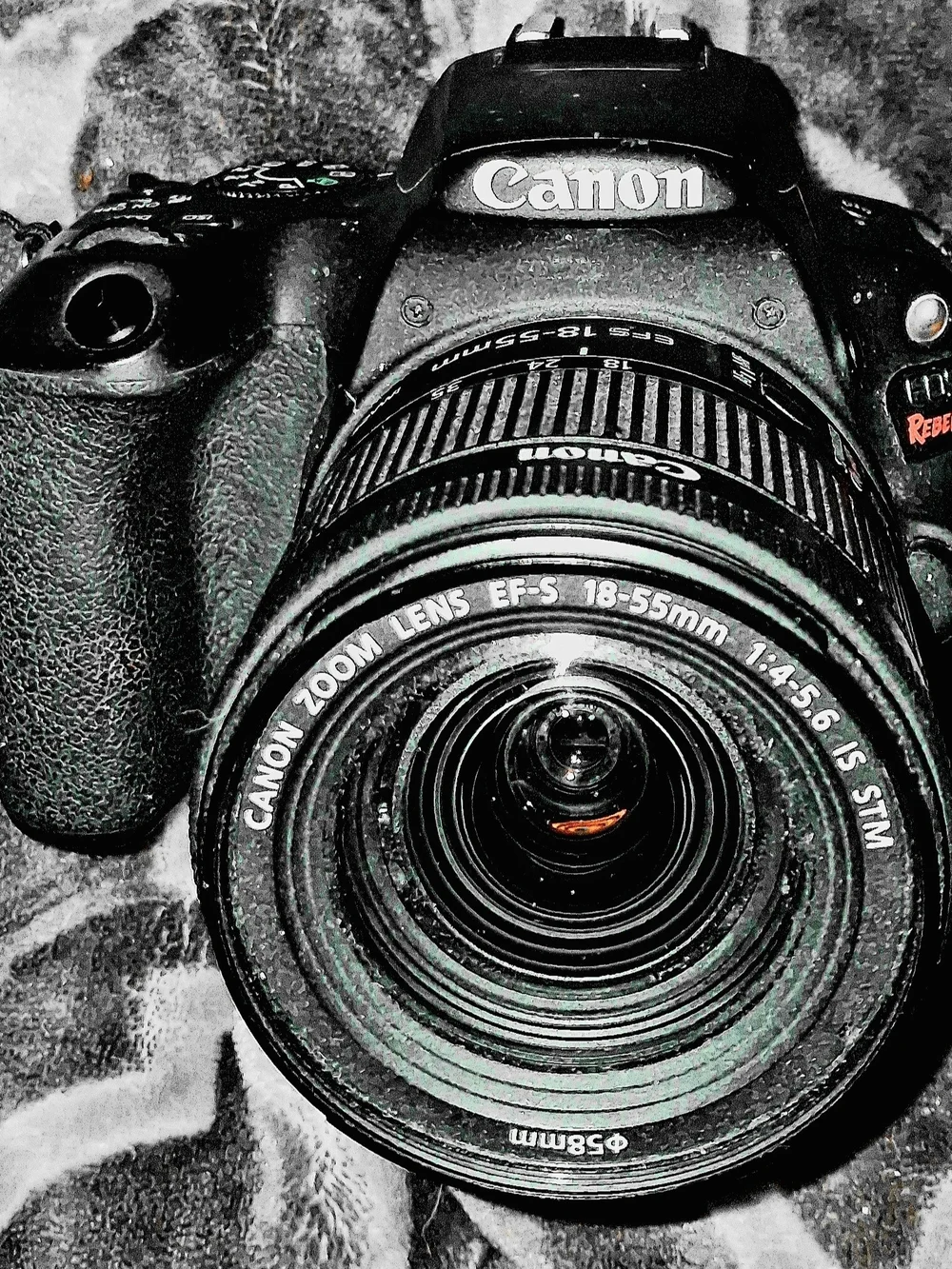 Canon Black EOS REBEL SL2 DSLR with Canon EF-S 18-55mm Lens